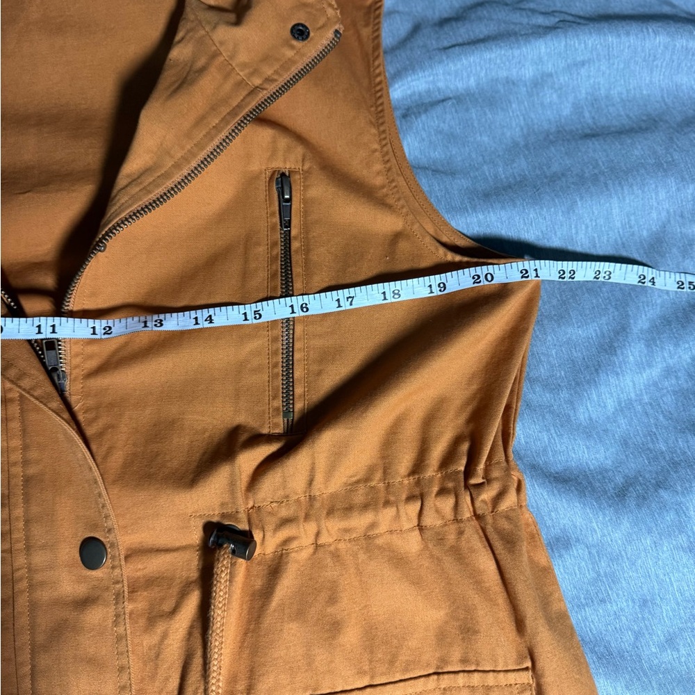 Zara Zenana Outfitters Marigold Hooded Women's Utility Vest- Size Medium - Picture 5 of 10